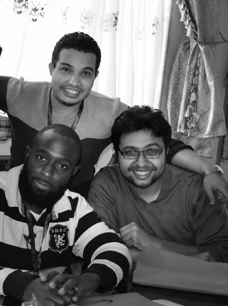 Abdul Osama, Ali Dawood and Henry Kofi Amankwah together at a Google startup event in Alexandria, Egypt